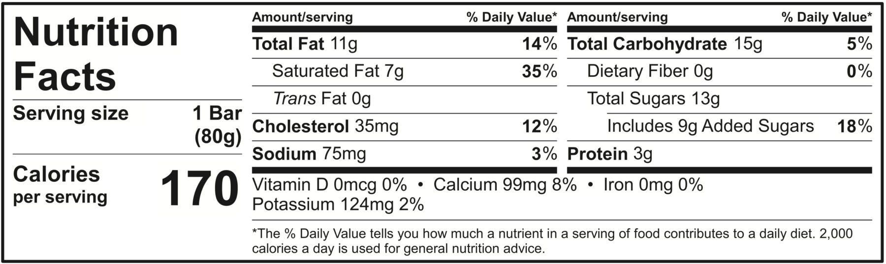 Strawberry Kulfi Nutrition Facts